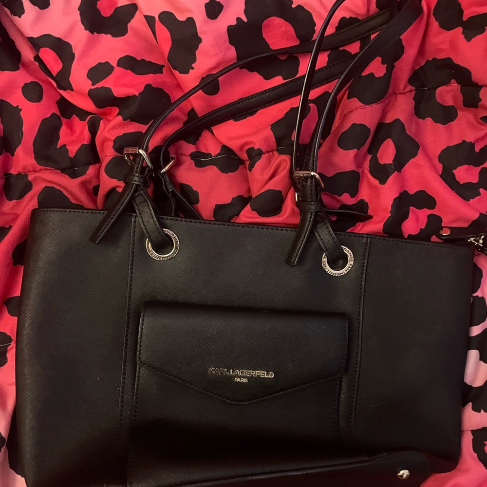 Karl Lagerfeld Black Shoulder Bag
